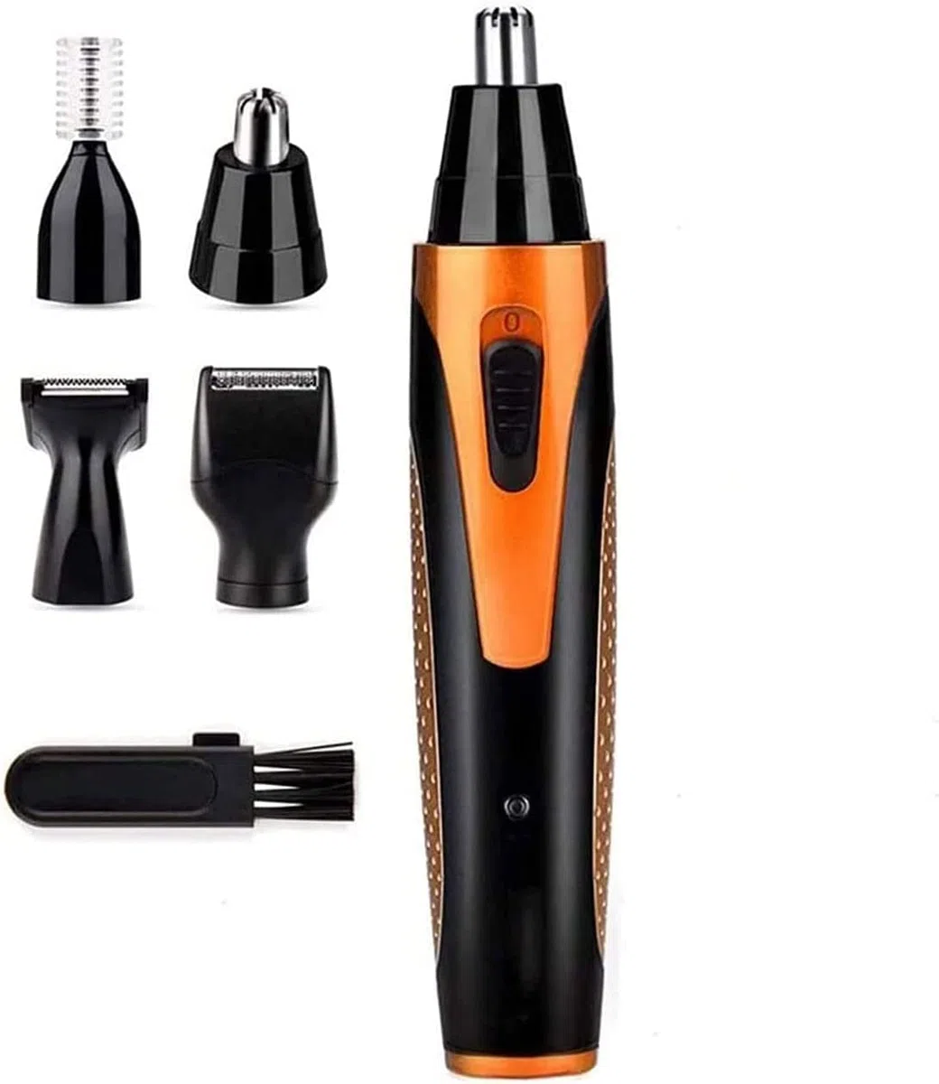 tagliacapelli per il naso, Tagliapeli naso 4 in 1, ricaricabile tramite USB, facile pulizia