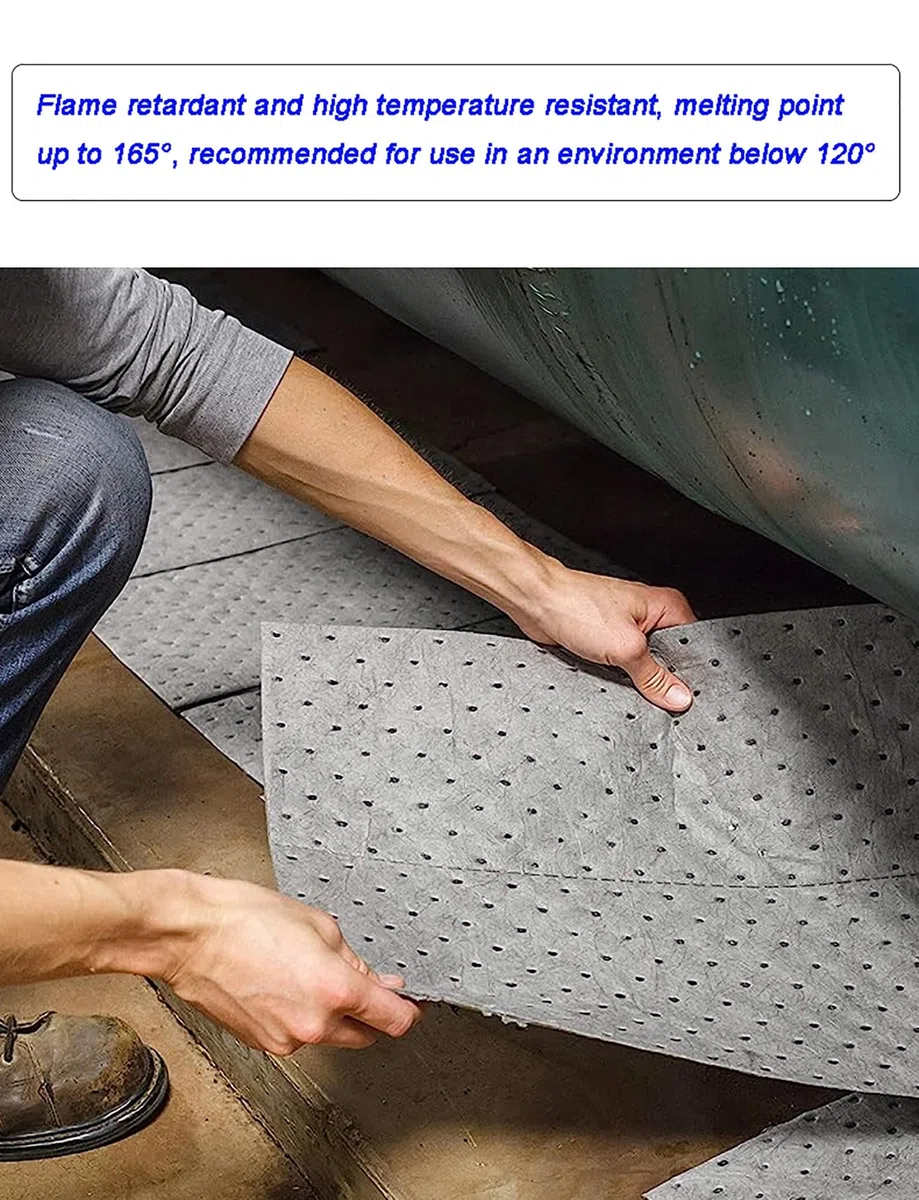 Rotolo assorbente multiuso for fuoriuscite - Assorbimento rapido di olio, acqua e sostanze chimiche | Sicurezza industriale e in officina for fuoriuscite di carburante, in officina e in ambito industr