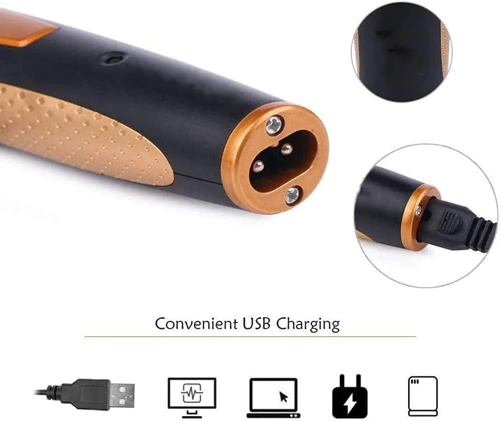 tagliacapelli per il naso, Tagliapeli naso 4 in 1, ricaricabile tramite USB, facile pulizia