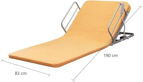 Schienale elettrico regolabile per letto, supporto portatile per sedersi, struttura in acciaio inox e tessuto traspirante per il comfort di collo e testa