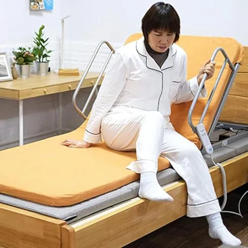 Schienale elettrico regolabile per letto, supporto portatile per sedersi, struttura in acciaio inox e tessuto traspirante per il comfort di collo e testa